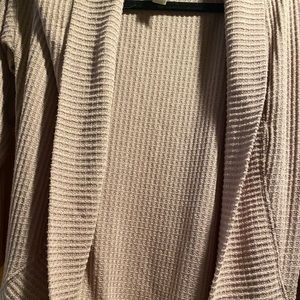 Evereve Allison Joy dusty mauve waffle cardigan size small